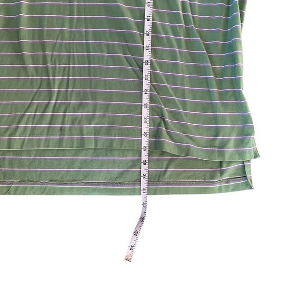 Ralph Lauren Polo Golf Mens Polo. Green with White/Purple Stripes. Size XL - Picture 4 of 5